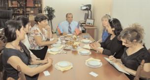Milli Kitabxanada amerikalı nümayəndə ilə görüş keçirilib<b style="color:red"></b>