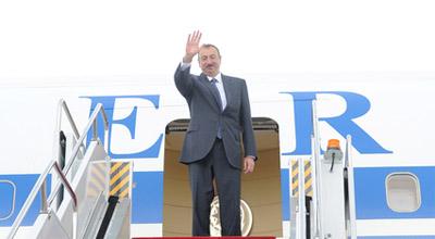 İlham Əliyev Davosa yola düşdü<b style="color:red"></b>