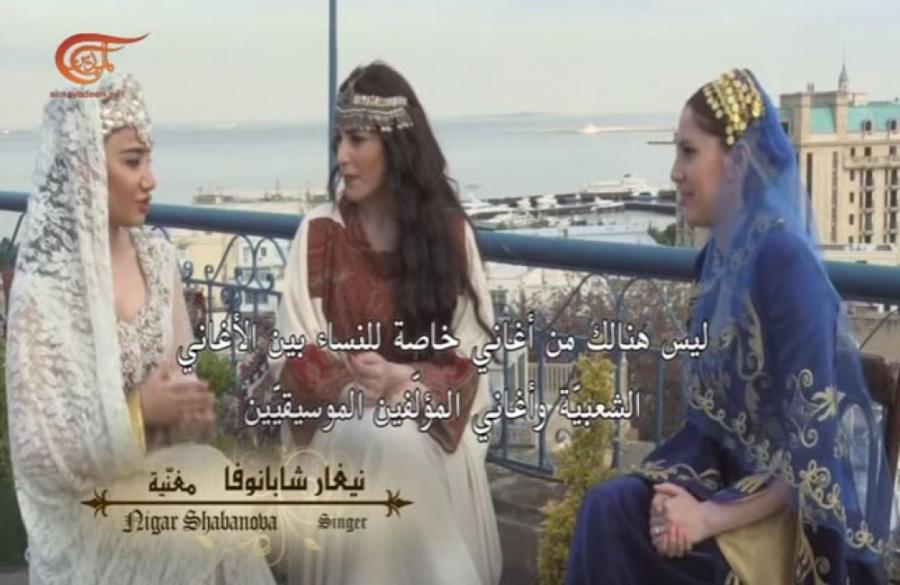 Azərbaycan musiqisi ilə bağlı sənədli film “Al Mayadeen” televiziyasında - <b style="color:red">Fotolar</b>
