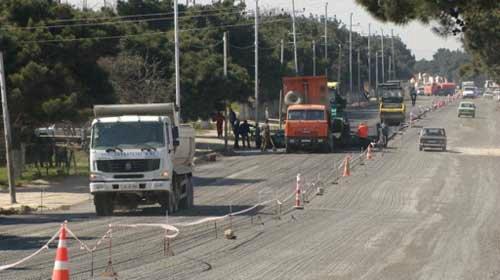 Zabrat-Maştağa-Buzovna yolu yenidən qurulur <b style="color:red">(FOTO)</b>