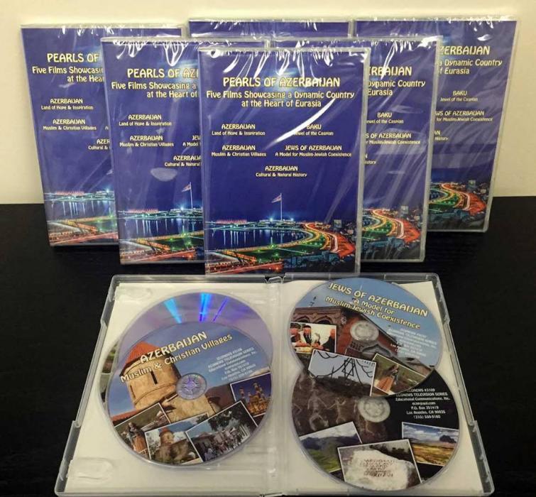 ABŞ-da Azərbaycana dair sənədli filmlərdən ibarət DVD disklər toplusu<b style="color:red"></b>