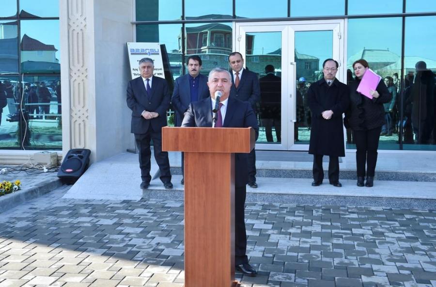 Naftalanın içməli su və kanalizasiya sistemi yenidən qurulub - <b style="color:red">Fotolar</b>