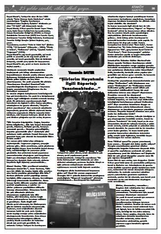 <b style="color:red">“Şeirlərim həyatımla bağlı reportaj kimidir...”</b>