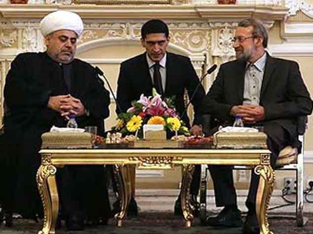 Allahşükür Paşazadə İran parlamentinin sədri ilə görüşüb -<b style="color:red"> FOTO</b>