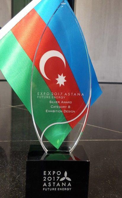 Azərbaycan "EXPO 2017 Astana" sərgisində gümüş mükafata layiq görüldü<b style="color:red"></b>