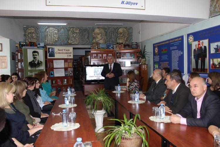 Yusif Vəzir Çəmənzəminlinin 130 illiyinə həsr olunmuş tədbir <b style="color:red"></b>