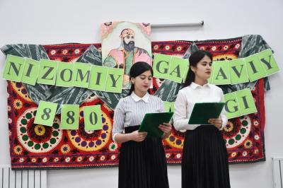 Nizaminin 880 illiyi Özbəkistanın Termez Universitetində qeyd olunub