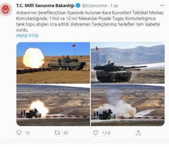 Türkiyə Ordusunun Ankarada təlimləri keçirilib