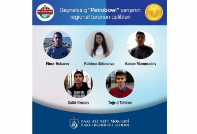 Bakı Ali Neft Məktəbi regional "Petrobowl" yarışının qalibi olub