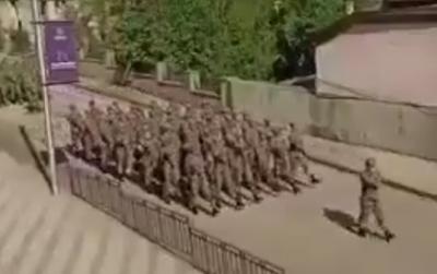 Şuşada Mehtər marşı ilə yürüş... - VİDEO