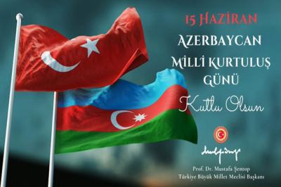 TBMM sədri Azərbaycanı təbrik edib