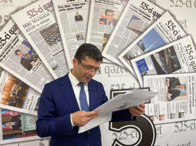 Əhməd İsmayılov “525-ci qəzet”in redaksiyasında olub
