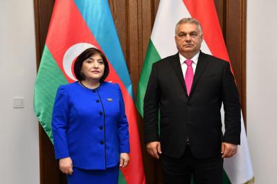 Sahibə Qafarova Macarıstanın Baş naziri ilə görüşüb