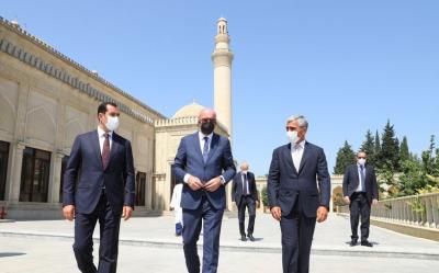 Avropa İttifaqı Şurasının Prezidenti Şamaxı Cümə məscidində