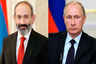 Putin və Paşinyan arasında telefon danışığı olub