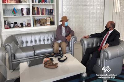 Mədəniyyət naziri Reza Deqati ilə görüşüb
