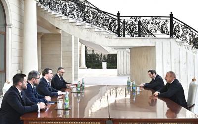 İlham Əliyev Serbiyanın xarici işlər nazirini qəbul etdi