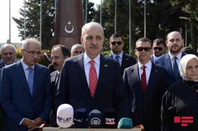 “Qarabag savaşında bütün gücümüzlə Azərbaycanın yanında yer almışıq"  - Numan Kurtulmuş