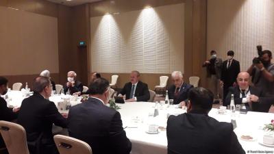 Mustafa Şentopla Ceyhun Bayramov görüş keçirib - Foto