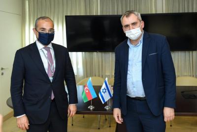 Mikayıl Cabbarov İsrailin xarici işlər naziri ilə görüşüb - Foto