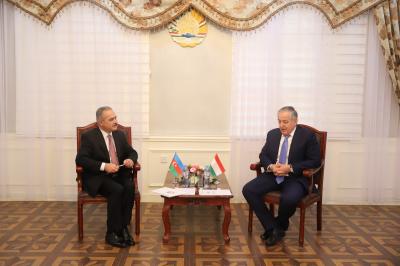 Azərbaycan səfiri Tacikistan XİN başçısı ilə görüşüb
