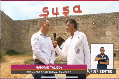 Meksika televiziyasında Şuşa haqqında reportaj verilib