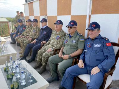 Azərbaycan və Türkiyə hərbi rəhbərliyi “TurAz Şahini - 2021”i izləyiblər