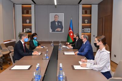 Ceyhun Bayramov BMTİP-in Azərbaycandakı Rezident Nümayəndəsi ilə görüşüb