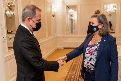 Ceyhun Bayramov Viktoriya Nuland ilə görüşüb