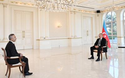 Prezident İlham Əliyev Türkiyənin "Anadolu" agentliyinə müsahibə verib