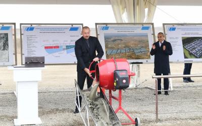 Cəbrayılda yeni sənaye parkının təməli qoyulub