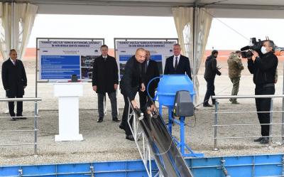 Cəbrayılda “KamAZ” servis mərkəzinin təməli qoyulub