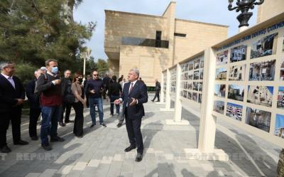 Xarici diplomatlar ermənilərin Tərtər rayonunda törətdiyi dağıntılarla tanış olublar