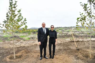 Prezident İlham Əliyev və birinci xanım Mehriban Əliyeva Füzulidə səfərdə olublar - Yenilənib (foto)