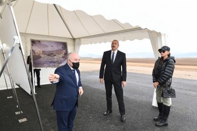 Prezident Zəngilan Beynəlxalq Hava Limanının tikintisi ilə tanış olub - Yenilənib