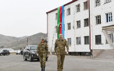 Prezident İlham Əliyev və xanımı Füzuli və Cəbrayıl rayonlarına səfər ediblər