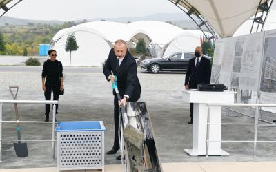 Xanlıq-Qubadlı yolunun təməli qoyulub - Yenilənib (foto)