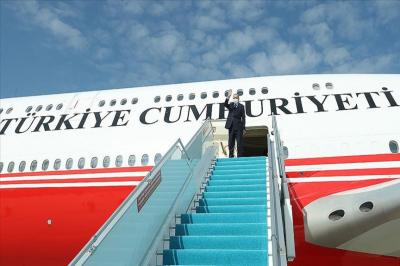 Türkiyə Prezidentinin təyyarəsi Füzuli aeroportuna enib