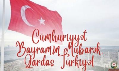 Azərbaycan XİN: "Cümhuriyyət bayramın mübarək, can Türkiyə!"
