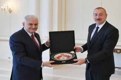 Prezident İlham Əliyev Binəli Yıldırımı qəbul edib
