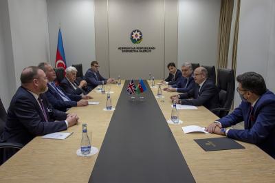 Energetika naziri Birləşmiş Krallıq-Azərbaycan parlamentlərarası dostluq qrupunun rəhbərini qəbul edib