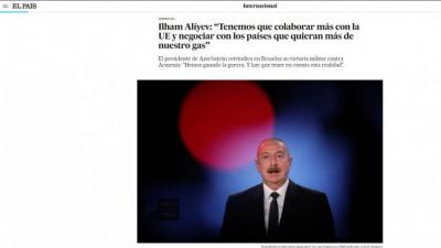 Moldova mətbuatı Prezidentin “El Pais” qəzetinə müsahibəsindən yazdı  