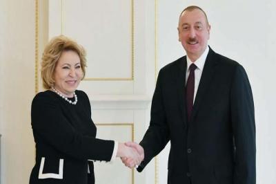 Valentina Matviyenko Azərbaycan Prezidentini təbrik edib