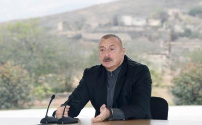 Məcburi köçkünlər Prezident İlham Əliyevi təbrik ediblər
