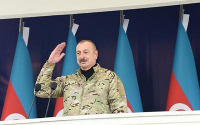 İlham Əliyev Hadrutda hərbi hissənin açılışında iştirak edib - Yenilənib (foto)