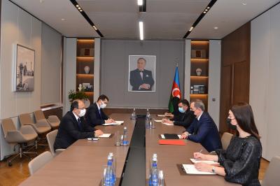 XİN başçısı Cahit Bağcı ilə görüşüb -  Foto