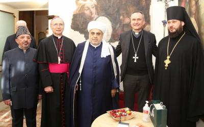 Allahşükür Paşazadə Vatikanın baş keşişi ilə görüşüb - Foto