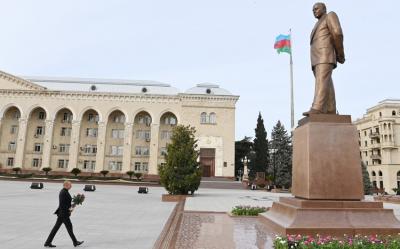 Prezident İlham Əliyev Gəncə şəhərində səfərdə olub