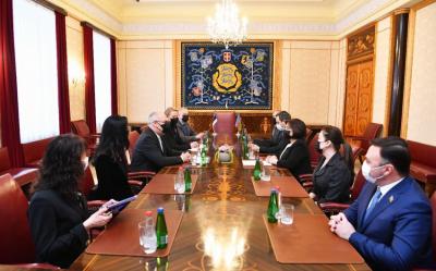 Sahibə Qafarova Estoniya Prezidenti ilə görüşüb