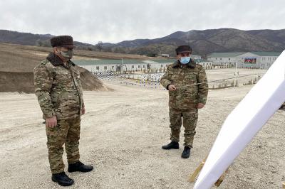 Zakir Həsənov Laçında hərbi hissələrdə olub - Foto/Video